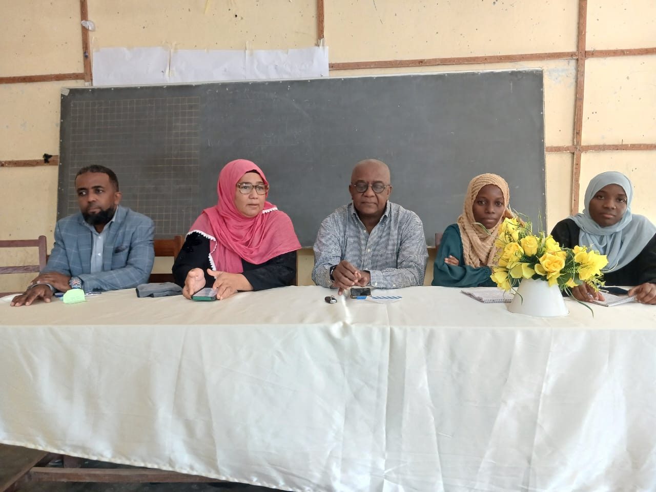 Multi-sector meeting on autism support at a Zanzibar school